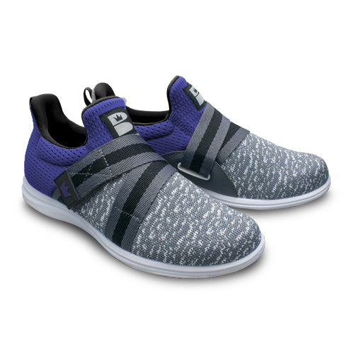 Brunswick Versa - Women's Athletic Bowling Shoes (Grey / Purple)