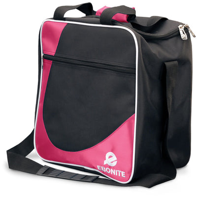 Ebonite Basic Single Tote - 1 Ball Tote Bowling Bag (Pink)