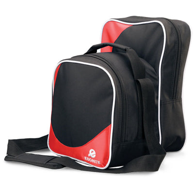 Ebonite Compact Shoulder Bag - 1 Ball Tote Bowling Bag (Red)