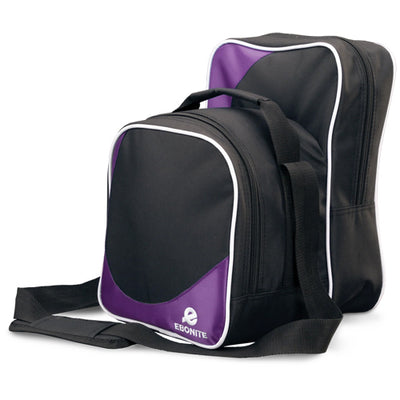 Ebonite Compact Shoulder Bag - 1 Ball Tote Bowling Bag (Purple)