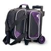 Ebonite Transport Single Roller - 1 Ball Roller Bowling Bag (Purple)