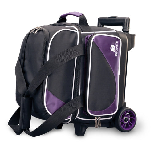 Brunswick Blitz Double Roller Bowling Bag - Purple