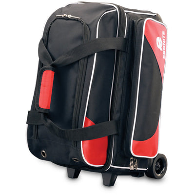 Ebonite Transport Double Roller - 2 Ball Roller Bowling Bag (Red)