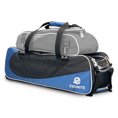 Brunswick Edge Triple Rolling Tote with Shoe Pouch Blue