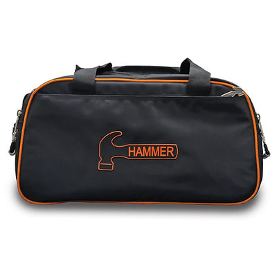 Hammer Premium Double Tote (Black / Orange) - 2 Ball Tote Bowling Bag