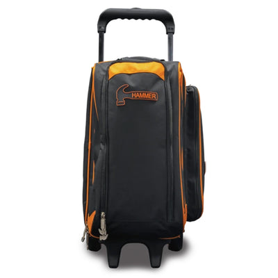 Hammer Premium Double Roller - 2 Ball Roller Bowling Bag (Black / Orange - Top)