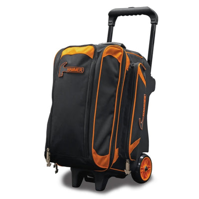 Hammer Premium Double Roller - 2 Ball Roller Bowling Bag (Black / Orange)