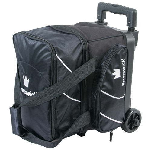 Brunswick Edge Single Roller - 1 Ball Roller Bowling Bag (Black)