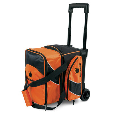 Brunswick Edge Single Roller - 1 Ball Roller Bowling Bag (Orange)
