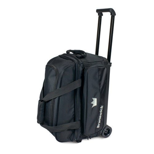 Brunswick Zone Double - 2 Ball Roller Bowling Bag (Black)