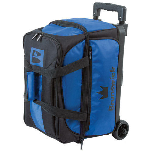 Brunswick Blitz Double - 2 Ball Roller Bowling Bag (Blue)