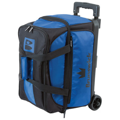 Brunswick Blitz Double - 2 Ball Roller Bowling Bag (Blue)