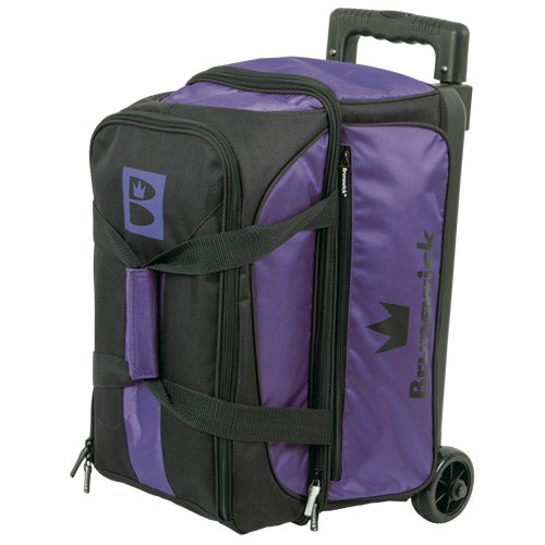 Brunswick Blitz Double - 2 Ball Roller Bowling Bag (Purple)