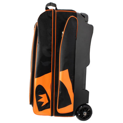 Brunswick Blitz Triple Roller - 3 Ball Roller Bowling Bag (Black / Orange - Side)
