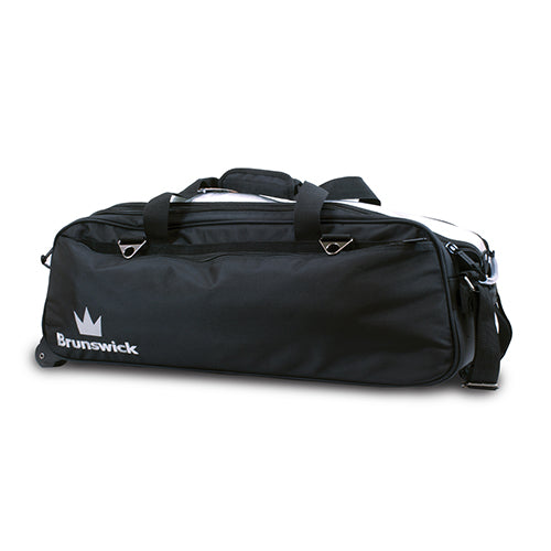 Brunswick Combat - 3 Ball Tote Roller Bowling Bag - BlackBrunswick Combat Triple - 3 Ball Tote Roller Bag (Black)