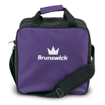 Brunswick TZone Single - 1 Ball Tote Bowling Bag (Purple)