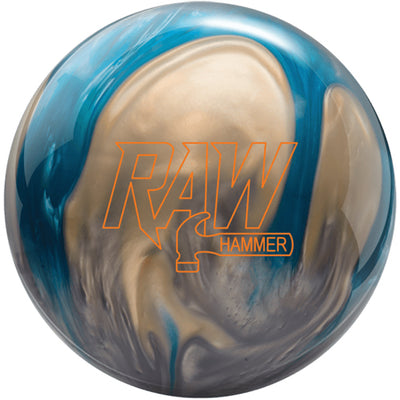 Hammer Raw Hammer Bowling Ball - Blue Silver White Pearl