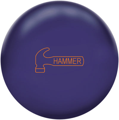 Hammer Purple Solid Reactive - Mid Performance Bowling Ball (Hammer Logo)