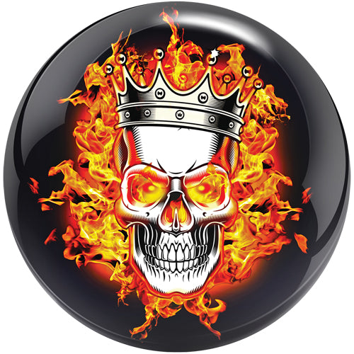 Brunswick Viz-A-Ball - Flaming Skull - Bowling Monkey