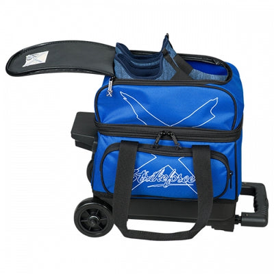 KR Strikeforce Hybrid X Single - 1 Ball Roller Bowling Bag (Royal - Shoe Compartment)