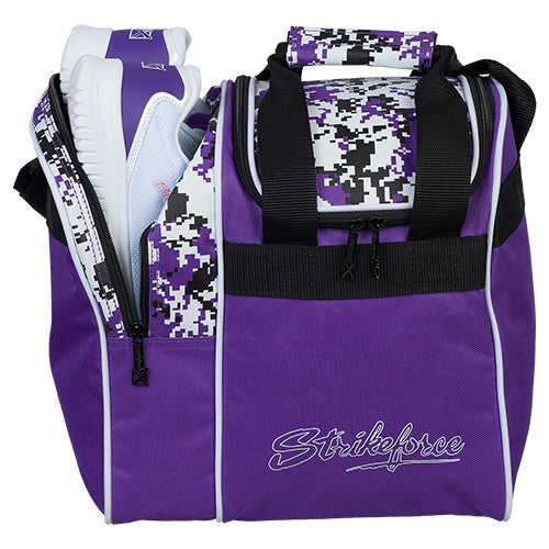 KR Strikeforce Rook Pattern Single - 1 Ball Tote Bowling Bag (Purple Digi Camo)