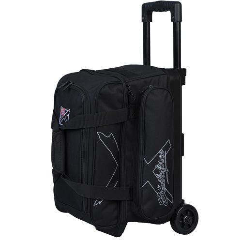 KR Strikeforce Hybrid X Double - 2 Ball Roller Bowling Bag (Charcoal Gray)