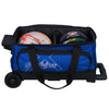 KR Strikeforce Hybrid X Double - 2 Ball Roller Bowling Bag (Ball Compartment)