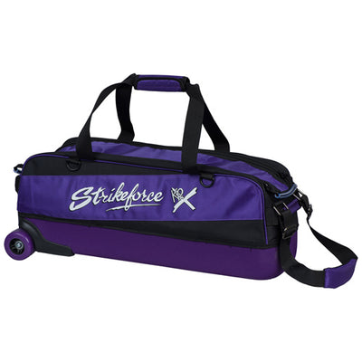 KR Strikeforce Fast Slim Triple - 3 Ball Tote Roller Bowling Bag (Purple)
