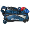 KR Strikeforce Drive Triple - 3 Ball Roller Bowling Bag (Navy - Top Compartments Loaded)