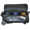 KR Strikeforce Drive Triple - 3 Ball Roller Bowling Bag (Grey Camo - Ball Compartment)