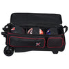KR Strikeforce Royal Flush 4 x 4 - 4 Ball Roller Bowling Bag (Black / Red - Ball Compartment)