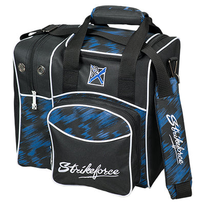 KR Strikeforce Flexx Single - 1 Ball Tote Bowling Bag (Blue Scratch)