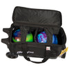 KR Strikeforce Cruiser Double - 2 Ball Roller Bowling Bag (Black - Ball Compartment)