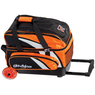 KR Strikeforce Cruiser Double - 2 Ball Roller Bowling Bag (Orange - Side)