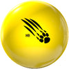 900 Global Honey Badger Yellow Poly Bowling Ball (Front)