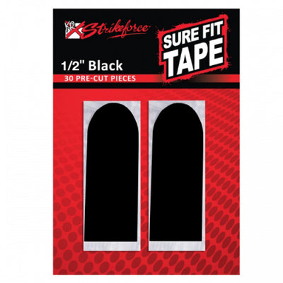 KR Strikeforce Sure Fit Tape - Black (1/2" - 30 ct Pack)