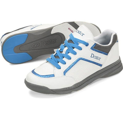 Dexter Bud - Men's Athletic Bowling Shoes (White / Blue)