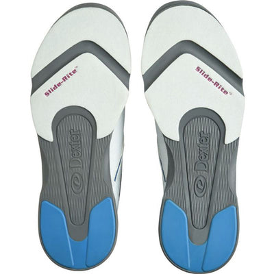 Dexter Bud - Men's Athletic Bowling Shoes (White / Blue - Soles)