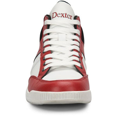 Dexter Dave Hi-Top - Men's Athletic Bowling Shoes (White / Red - Toe)