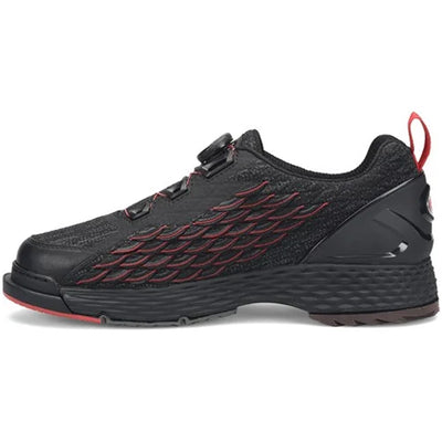 Dexter THE C9 Knit BOA - Men's Performance Bowling Shoes (Black / Red - Inner Side)