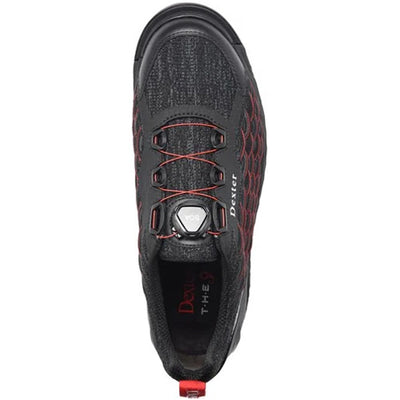 Dexter THE C9 Knit BOA - Men's Performance Bowling Shoes (Black / Red - Top)