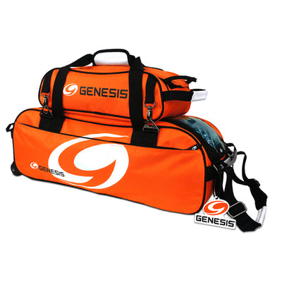 Genesis® Sport™ 3 Ball Tote Roller with Add-On Shoe Bag (Orange)