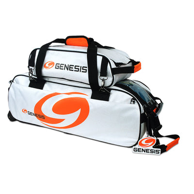 Genesis® Sport™ 3 Ball Tote Roller with Add-On Shoe Bag (White)