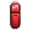 Genesis® Carbon™ 3 Ball Roller Bowling Bag (Black / Red - top)