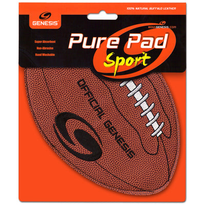 Genesis Pure Pad Sport - Leather Bowling Ball Wipe (Football - Packaging front)