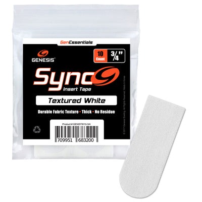 Genesis Sync™ White 3/4" - Textured Bowling Insert Tape (10 ct)