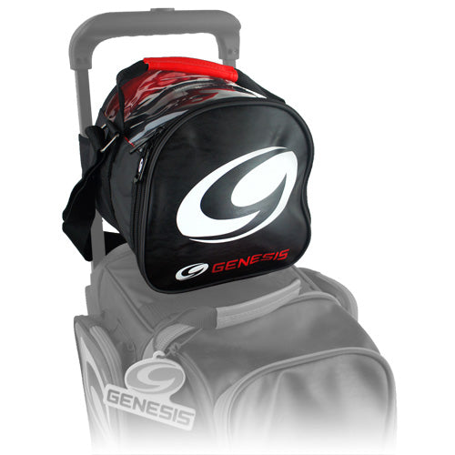 Genesis® Carbon™ - 1 Ball Add-On Bowling Bag (Black / Red)