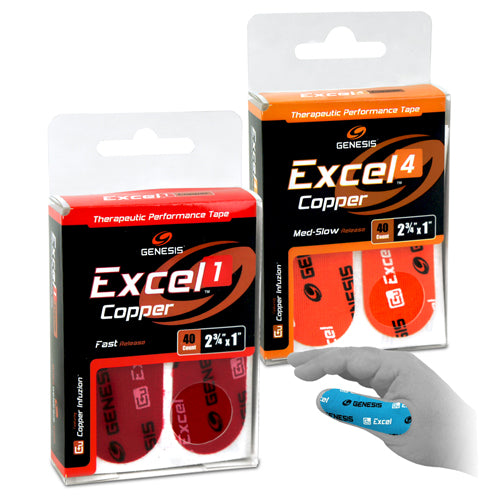 Genesis Excel Copper <br>Therapeutic Performance Tape <br>8 ct or 40 ct