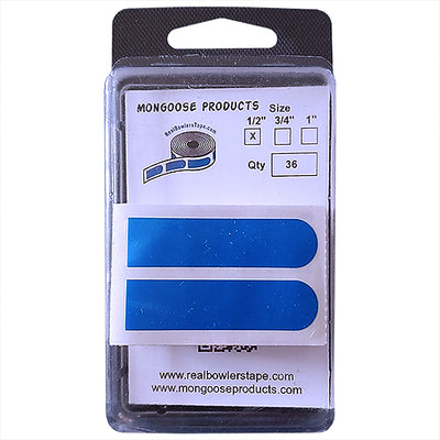 Mongoose Real Bowlers Tape Blue - Smooth Insert Tape (1/2" - 36 ct)