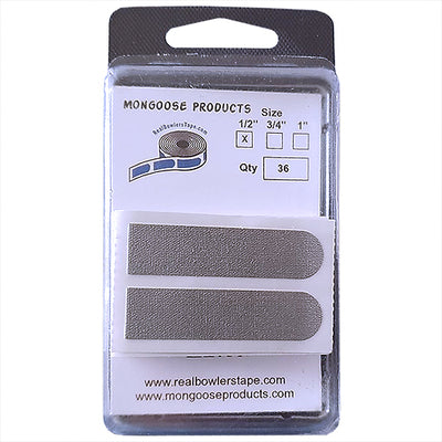 Mongoose Real Bowlers Tape Silver - Textured Bowling Insert Tape (1/2" - 36 ct)